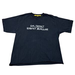 Union LA God Protect Robert Mueller Cropped T Shirt Men's Medium